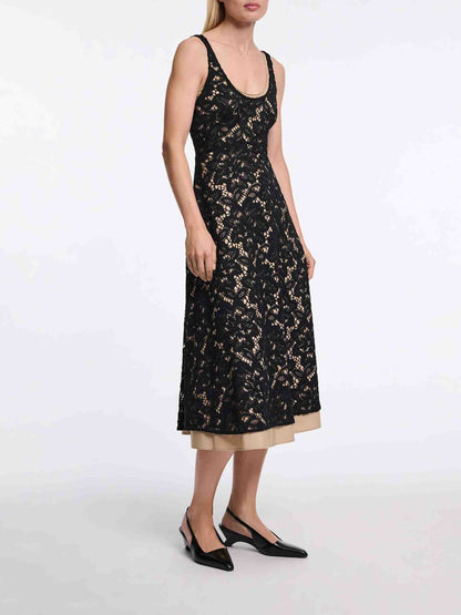 Outlet online Dorothee Schumacher Mujer Vestido Midi Lacy Dream color Negro sku 721-000567 01 - Foto 2