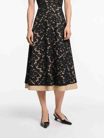 Outlet online Dorothee Schumacher Mujer Vestido Midi Lacy Dream color Negro sku 721-000567 01 - Foto 4
