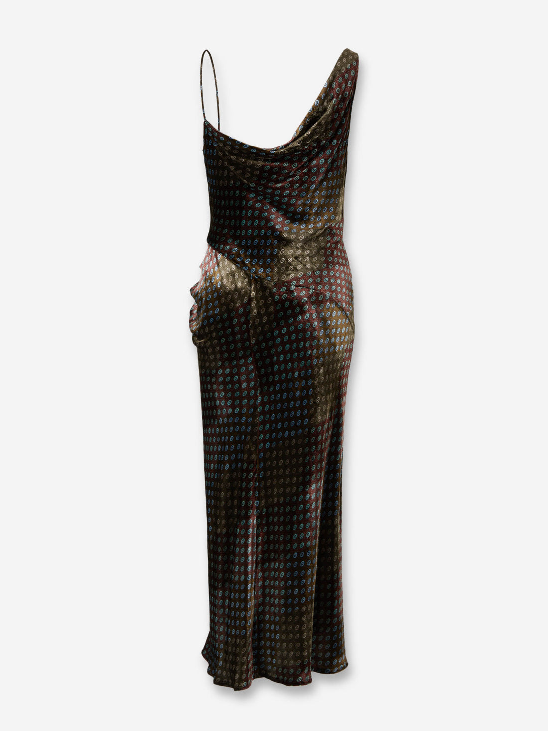 Outlet online Dries Van Noten Mujer Vestido Midi Asimétrico color Multicolor sku 721-000570 01 - Foto 2
