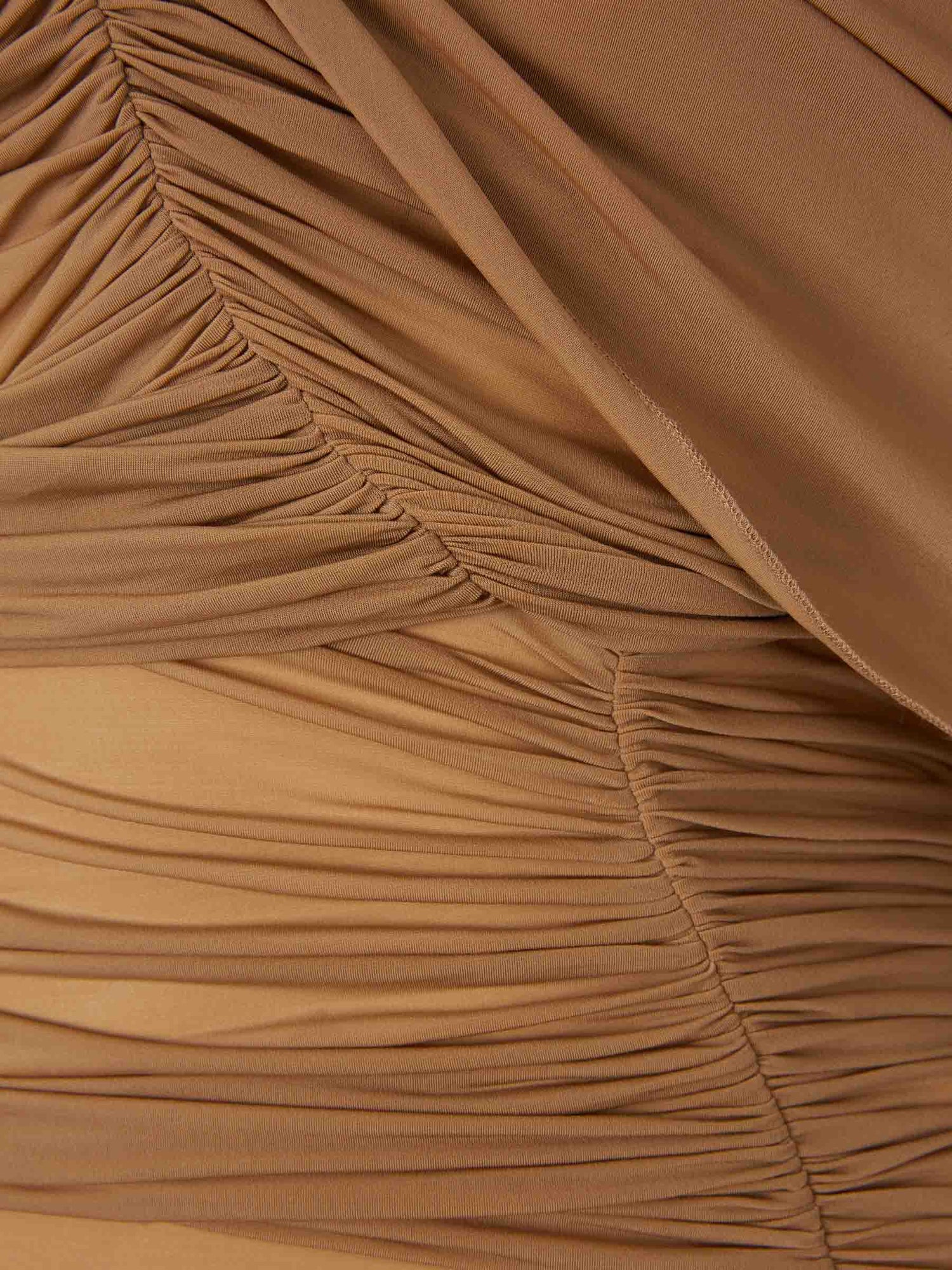 Outlet online Magda Butrym Mujer Vestido Midi Drapeado color Camel sku 721-000584 01 - Foto 3