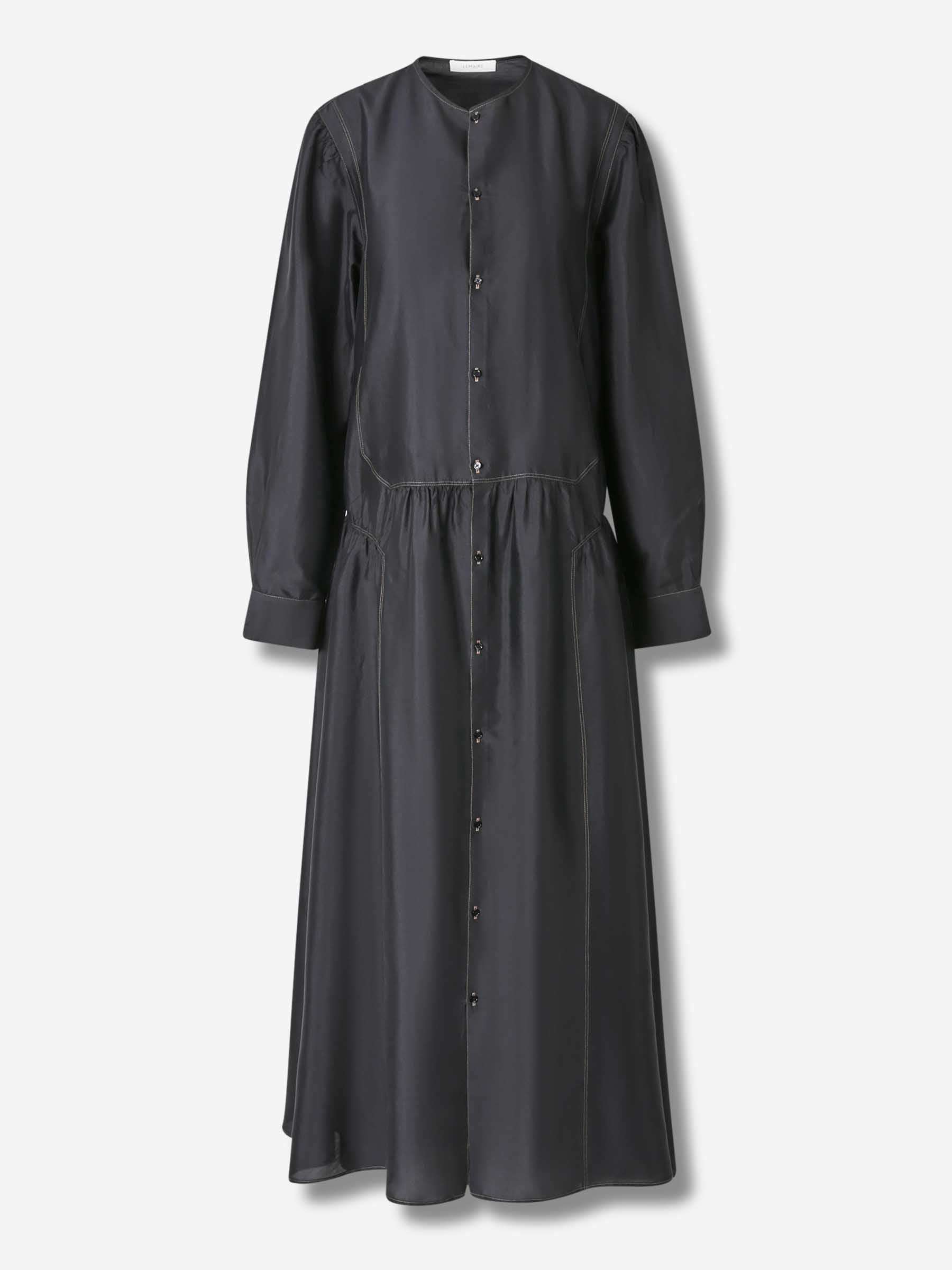 Outlet online Lemaire Mujer Vestido Midi Abotonado color Negro sku 721-000589 01 - Foto 1