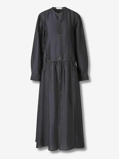 Outlet online Lemaire Mujer Vestido Midi Abotonado color Negro sku 721-000589 01 - Foto 1