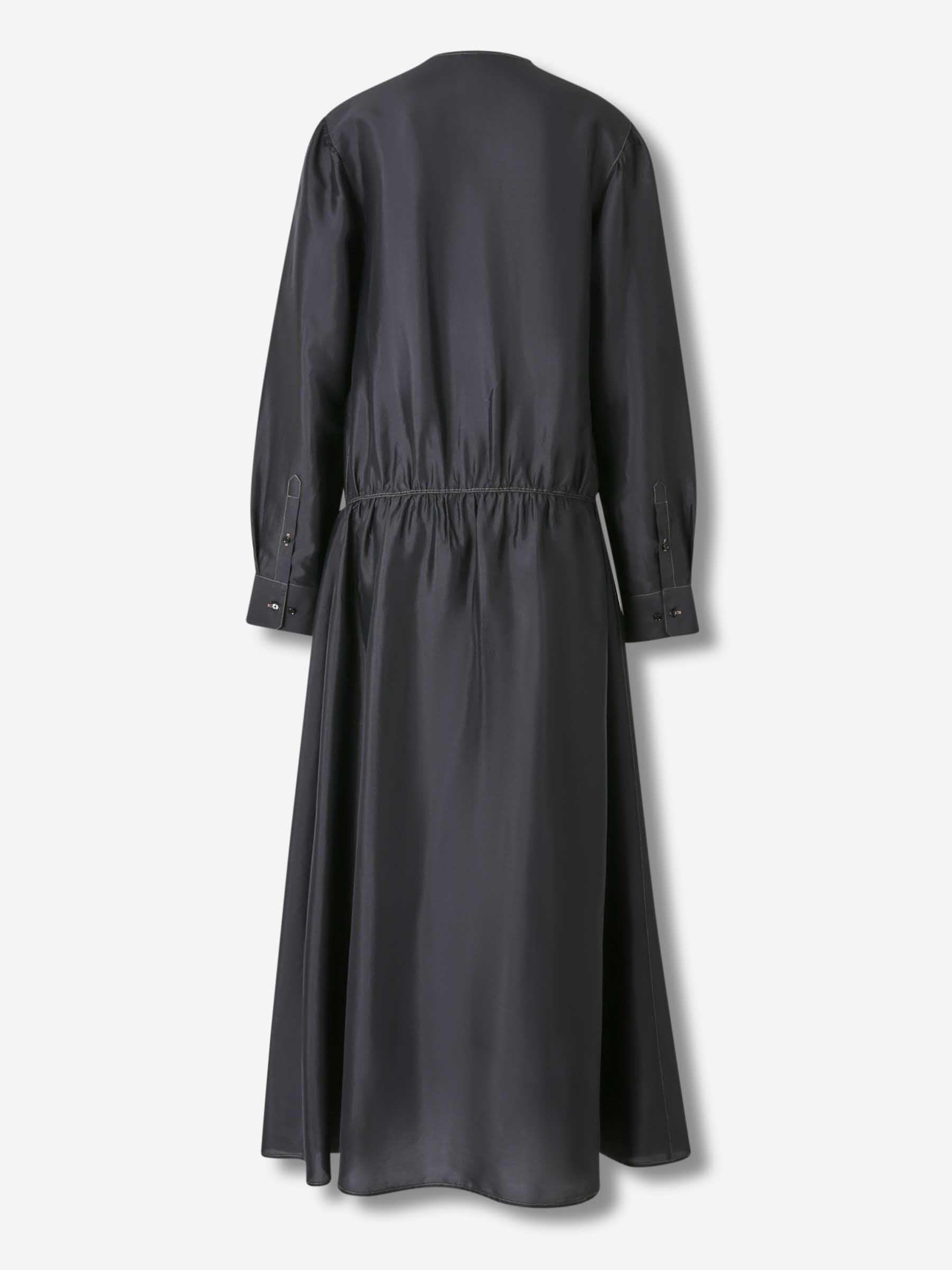 Outlet online Lemaire Mujer Vestido Midi Abotonado color Negro sku 721-000589 01 - Foto 2