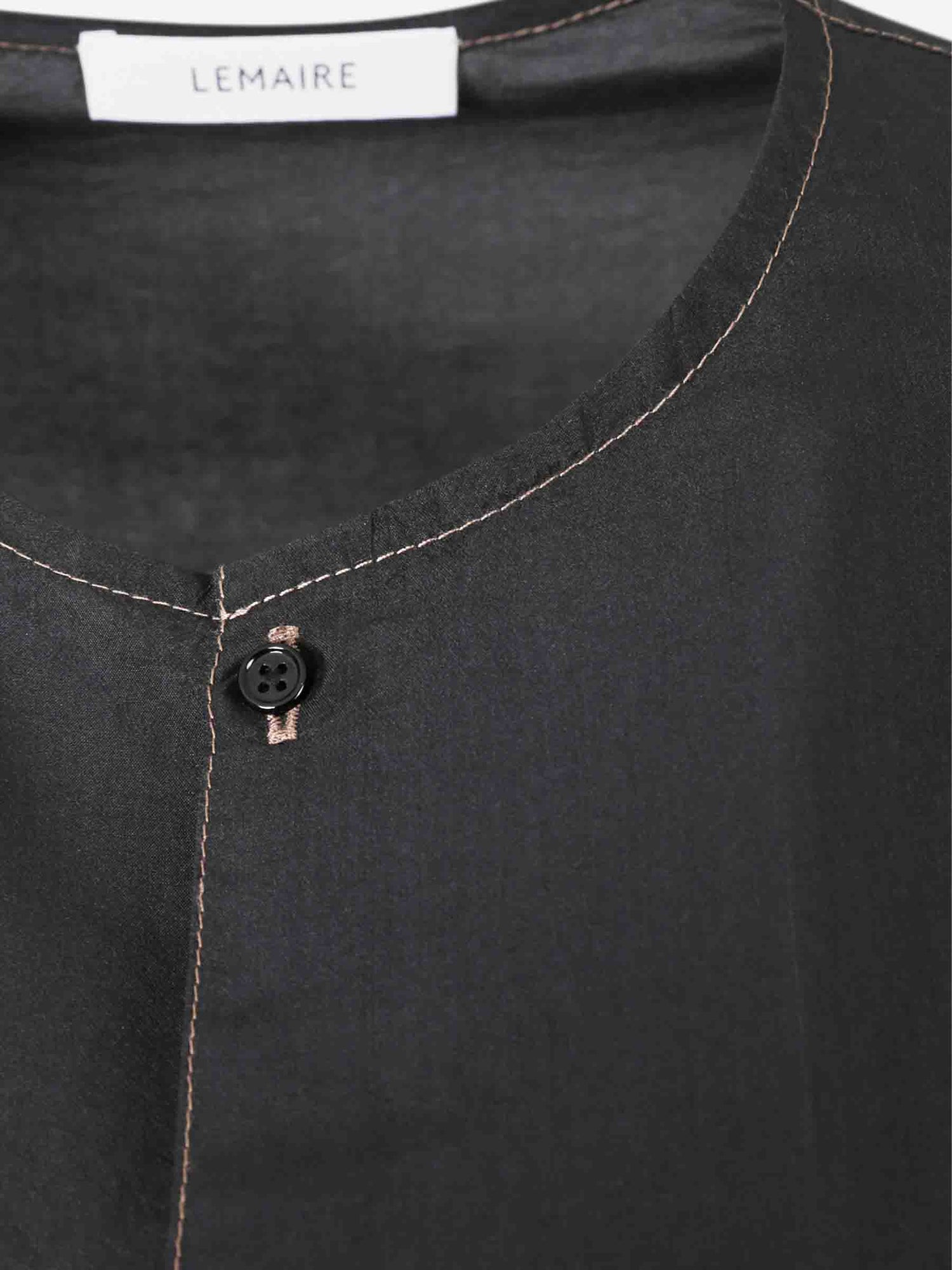 Outlet online Lemaire Mujer Vestido Midi Abotonado color Negro sku 721-000589 01 - Foto 4