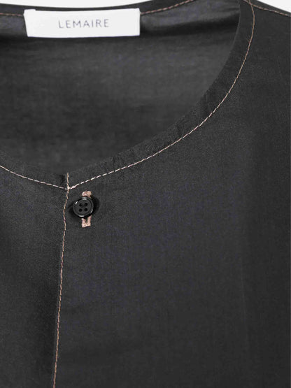 Outlet online Lemaire Mujer Vestido Midi Abotonado color Negro sku 721-000589 01 - Foto 4