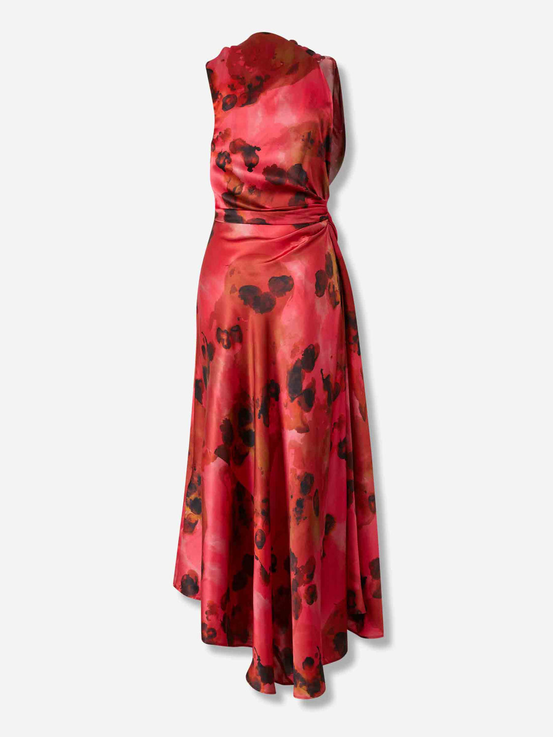 Outlet online Victoria Beckham Mujer Vestido Midi Asimétrico color Rojo sku 721-000606 01 - Foto 2