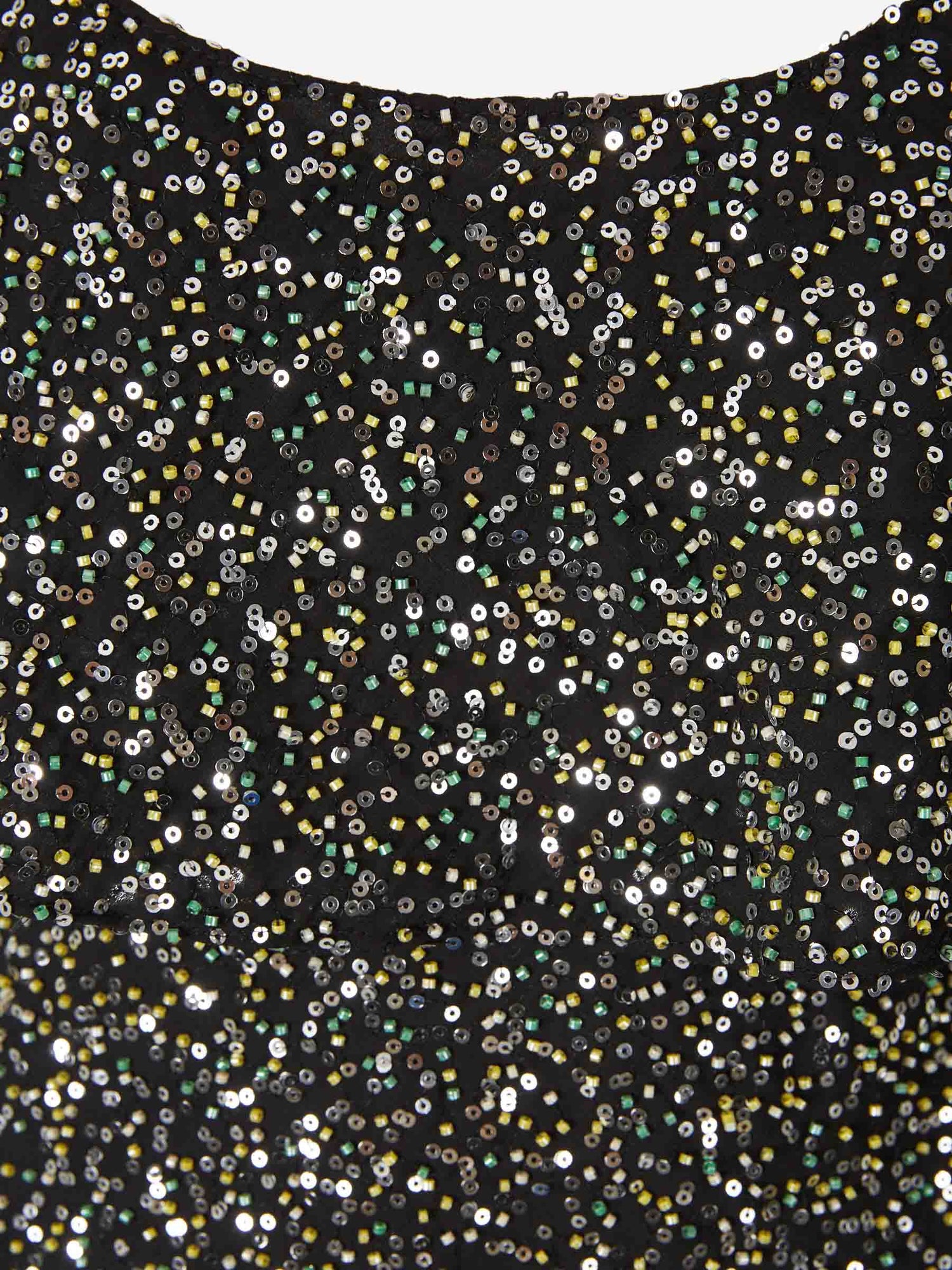 Outlet online Rabanne Mujer Vestido Midi Sequin color Plateado sku 721-000617 01 - Foto 3