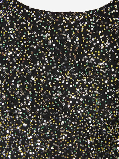 Outlet online Rabanne Mujer Vestido Midi Sequin color Plateado sku 721-000617 01 - Foto 3