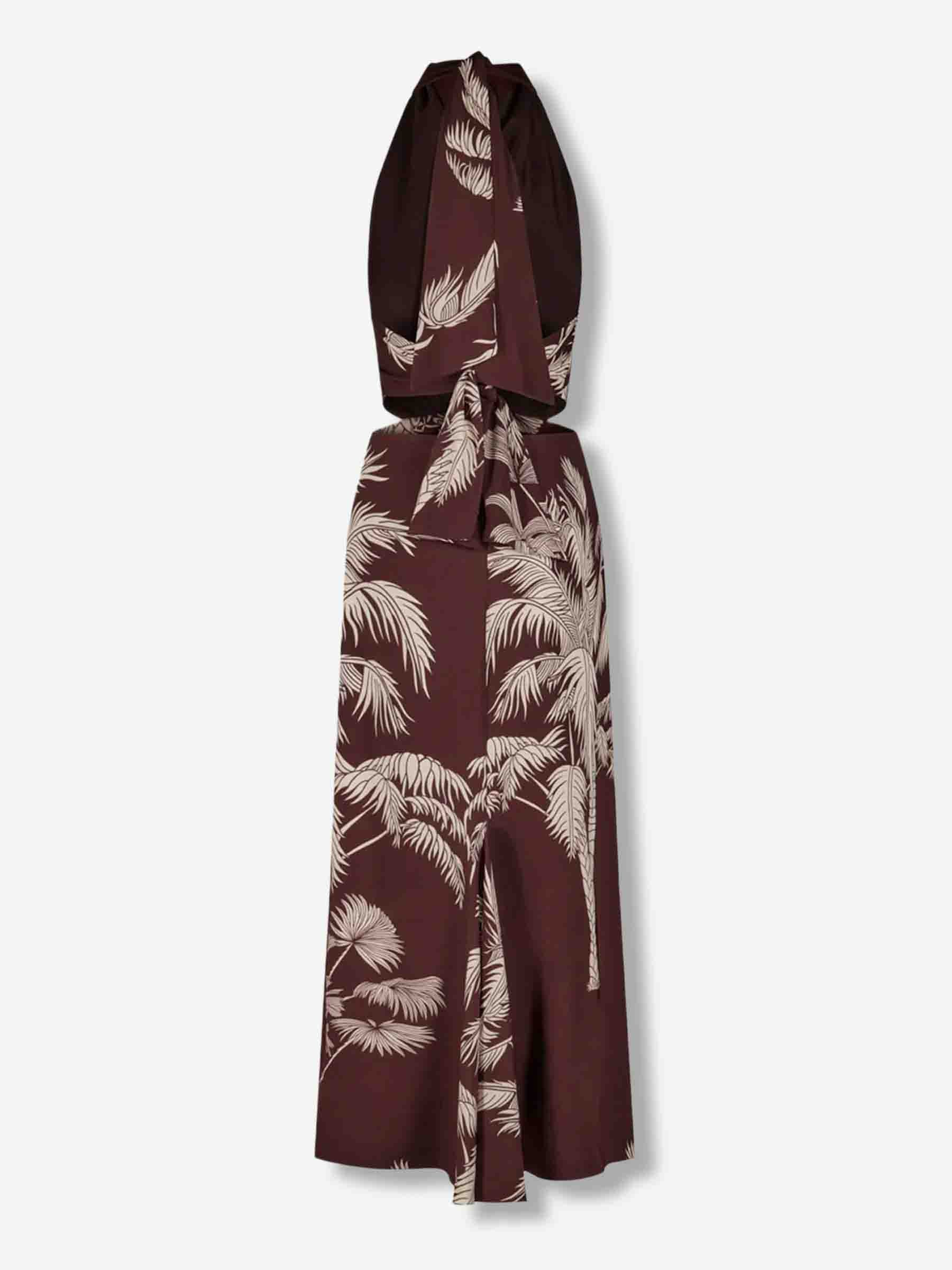 Outlet online Johanna Ortiz Mujer Vestido Midi Encanto Invernal color Marrón Oscuro sku 721-000620 01 - Foto 3