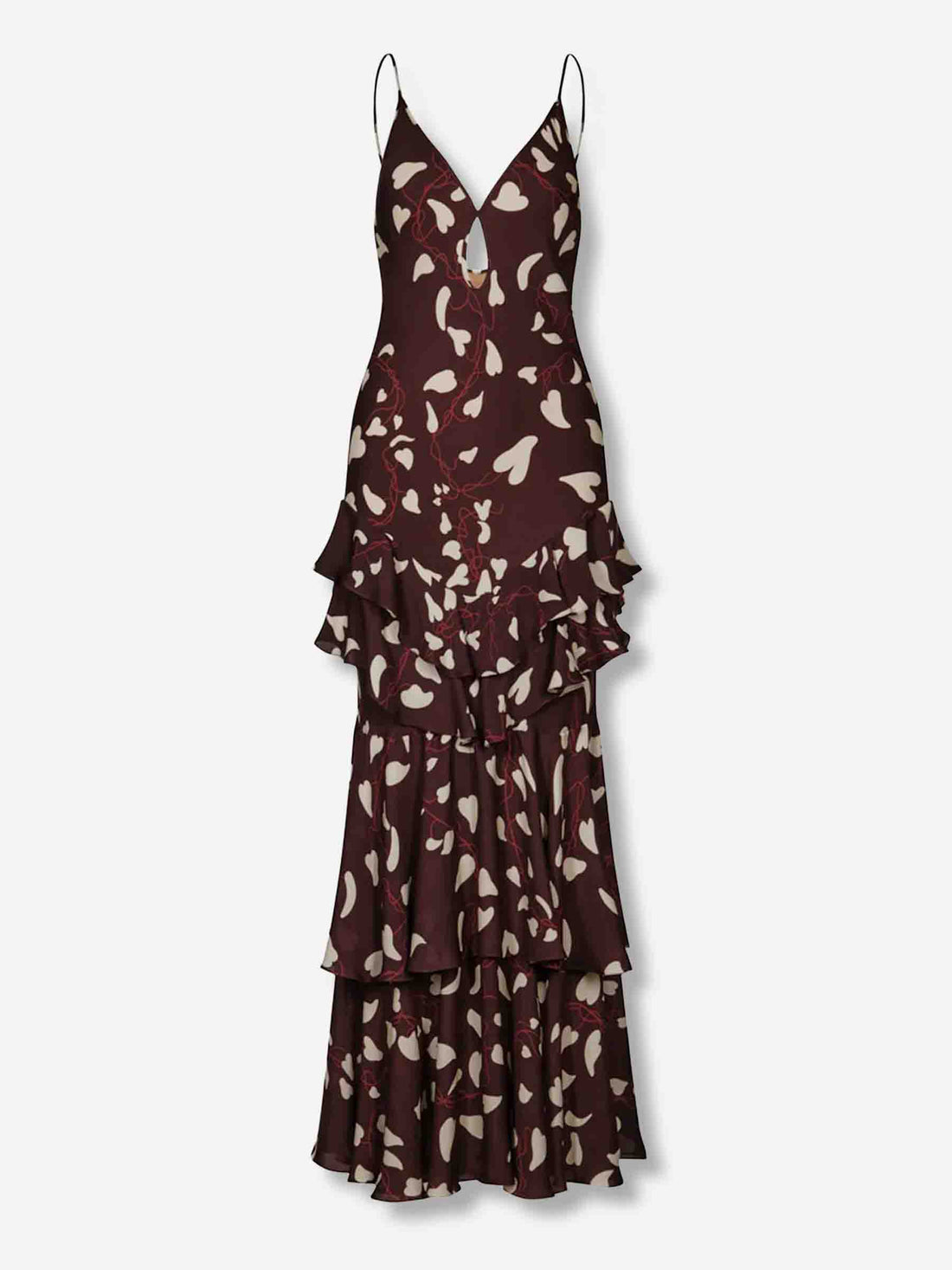 Outlet online Johanna Ortiz Mujer Vestido Maxi Reinterpretation color Marrón Oscuro sku 721-000622 01 - Foto 1