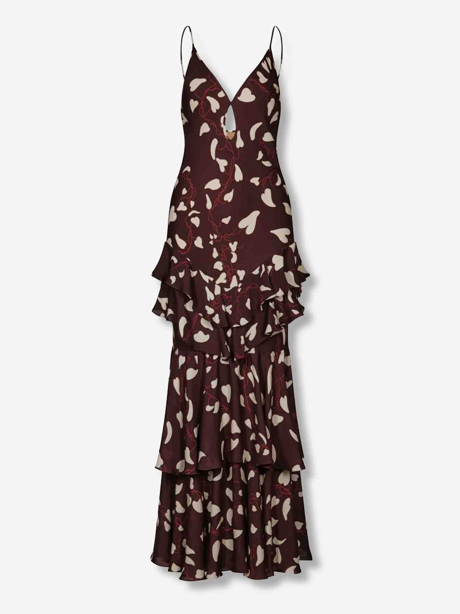 Outlet online Johanna Ortiz Mujer Vestido Maxi Reinterpretation color Marrón Oscuro sku 721-000622 01 - Foto 1