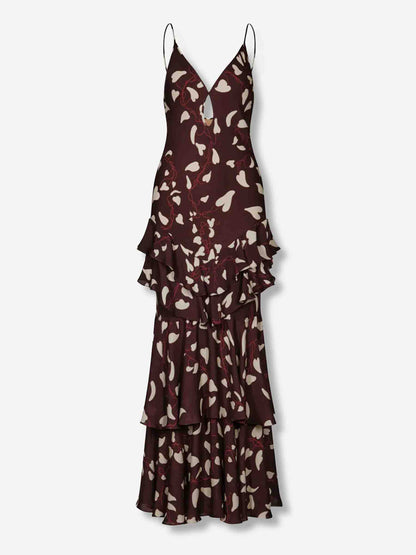 Outlet online Johanna Ortiz Mujer Vestido Maxi Reinterpretation color Marrón Oscuro sku 721-000622 01 - Foto 1