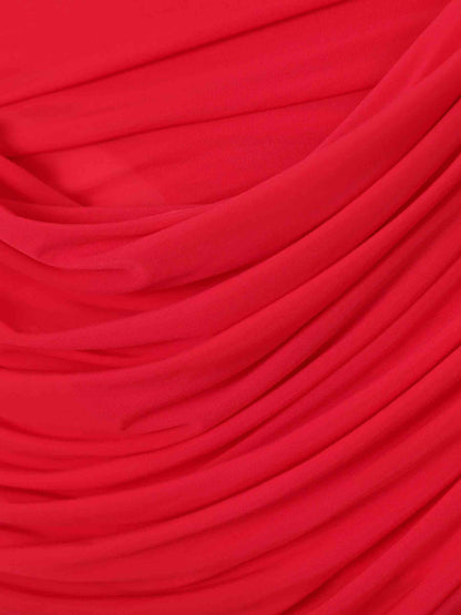 Outlet online Magda Butrym Mujer Vestido Midi Drapeado color Rojo sku 721-000636 01 - Foto 3