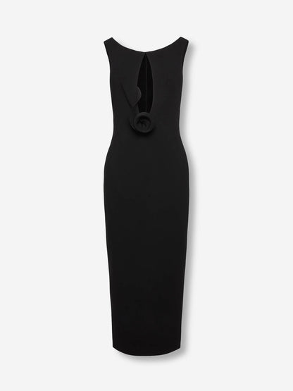 Outlet online Magda Butrym Mujer Vestido Midi Floral color Negro sku 721-000637 01 - Foto 1