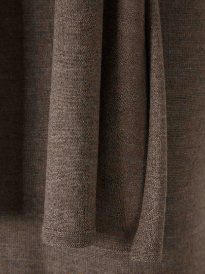 Outlet online Staud Mujer Vestido Midi Punto color Marrón sku 721-000639 01 - Foto 4