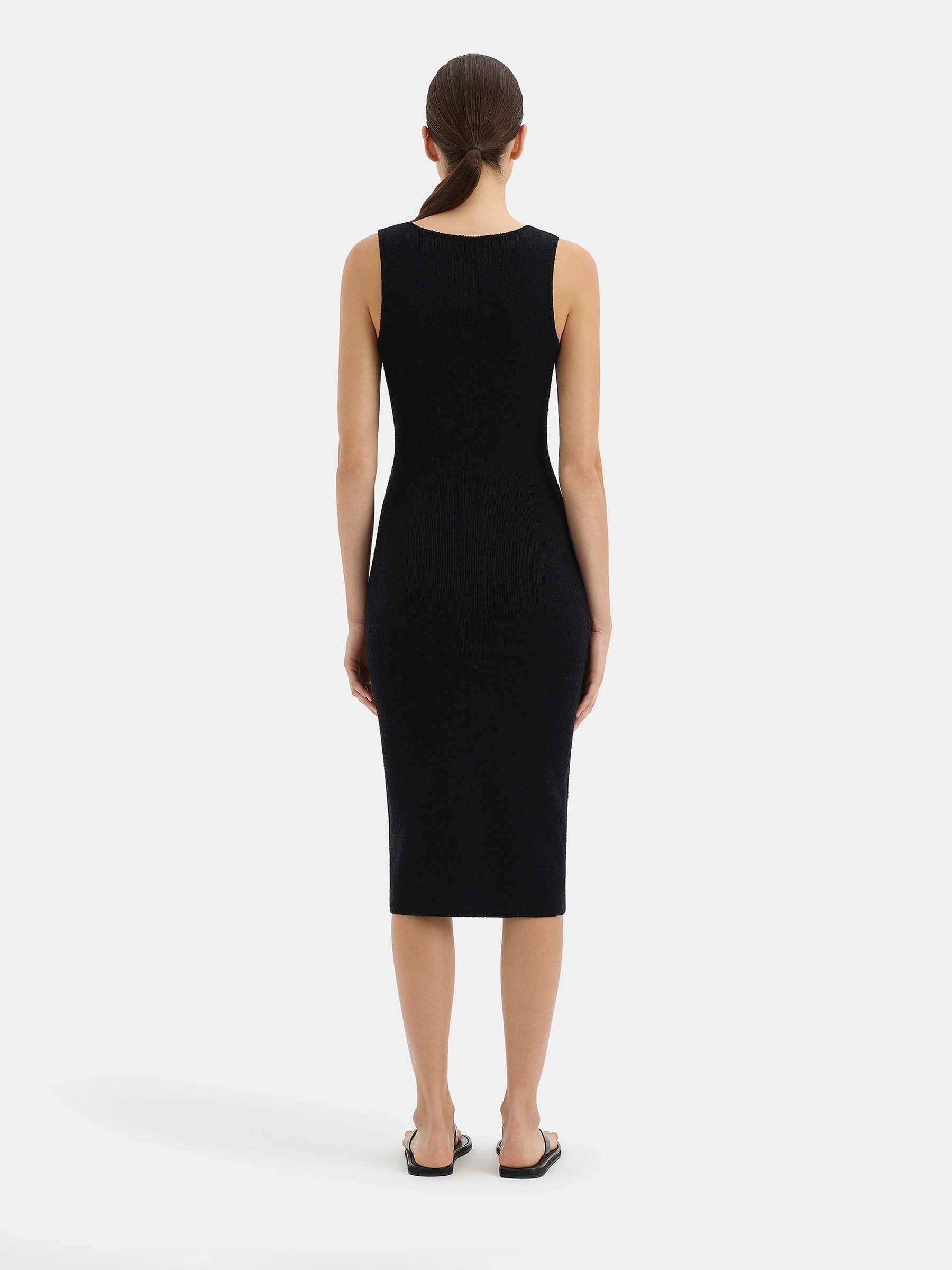 Outlet online SIR. Mujer Vestido Midi Algodón color Negro sku 721-000646 01 - Foto 3
