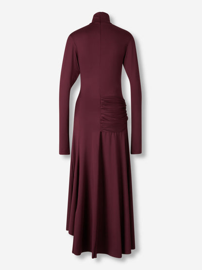 Outlet online Victoria Beckham Mujer Vestido Drapeado Midi color Burdeos sku 721-000659 01 - Foto 2