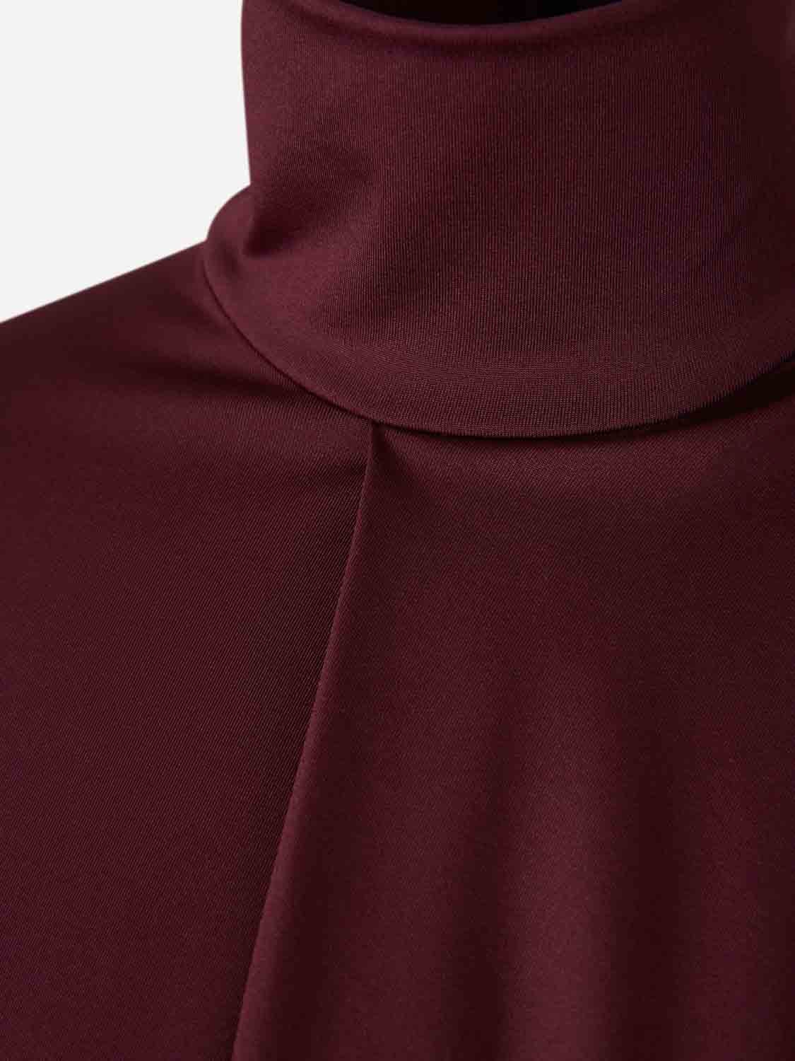 Outlet online Victoria Beckham Mujer Vestido Drapeado Midi color Burdeos sku 721-000659 01 - Foto 3