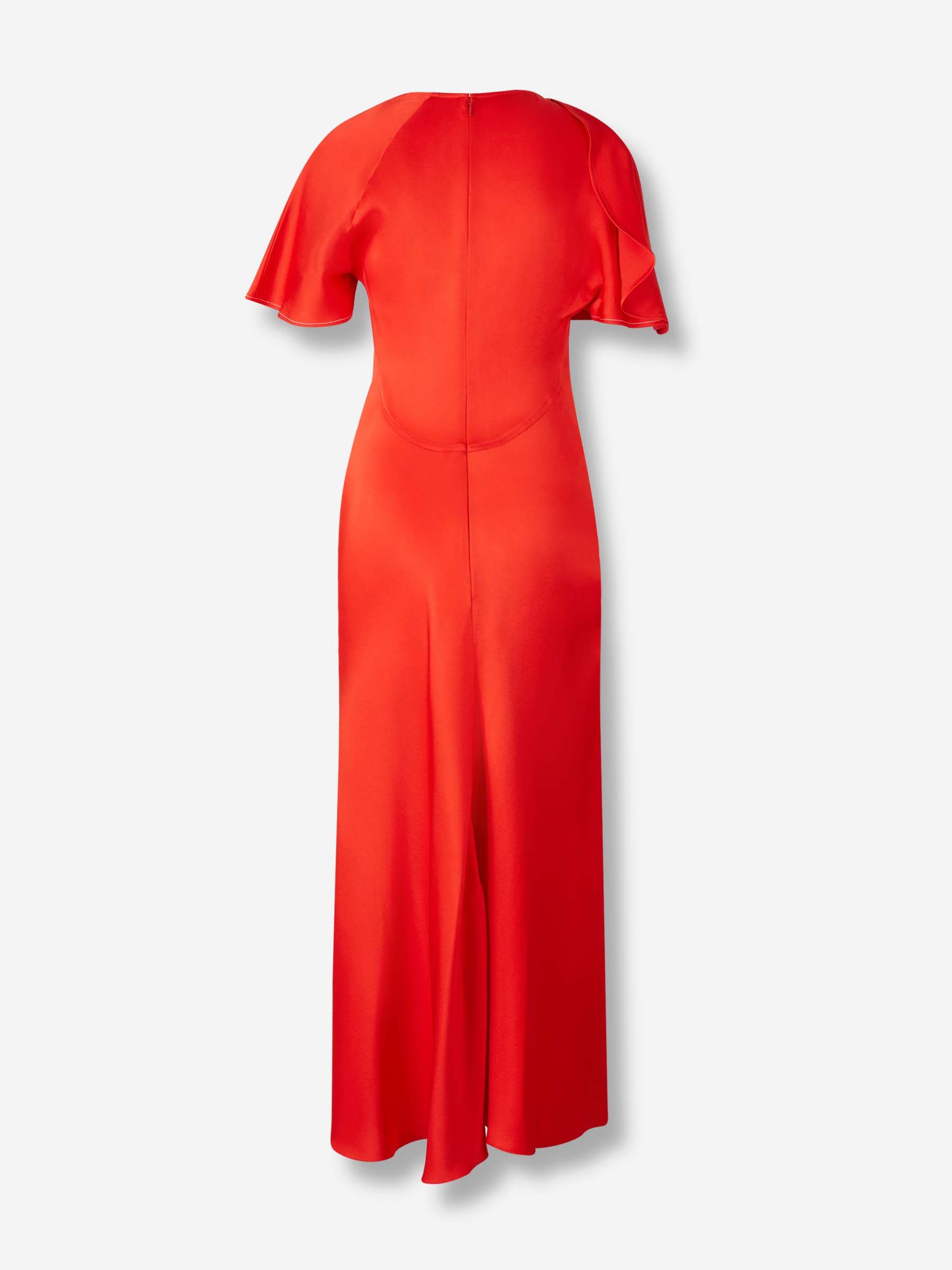 Outlet online Victoria Beckham Mujer Vestido Satén Midi color Rojo sku 721-000662 01 - Foto 2