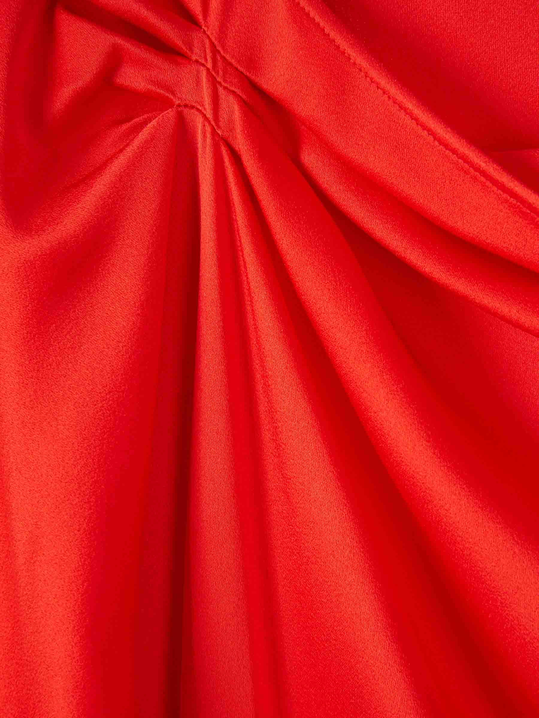 Outlet online Victoria Beckham Mujer Vestido Satén Midi color Rojo sku 721-000662 01 - Foto 3