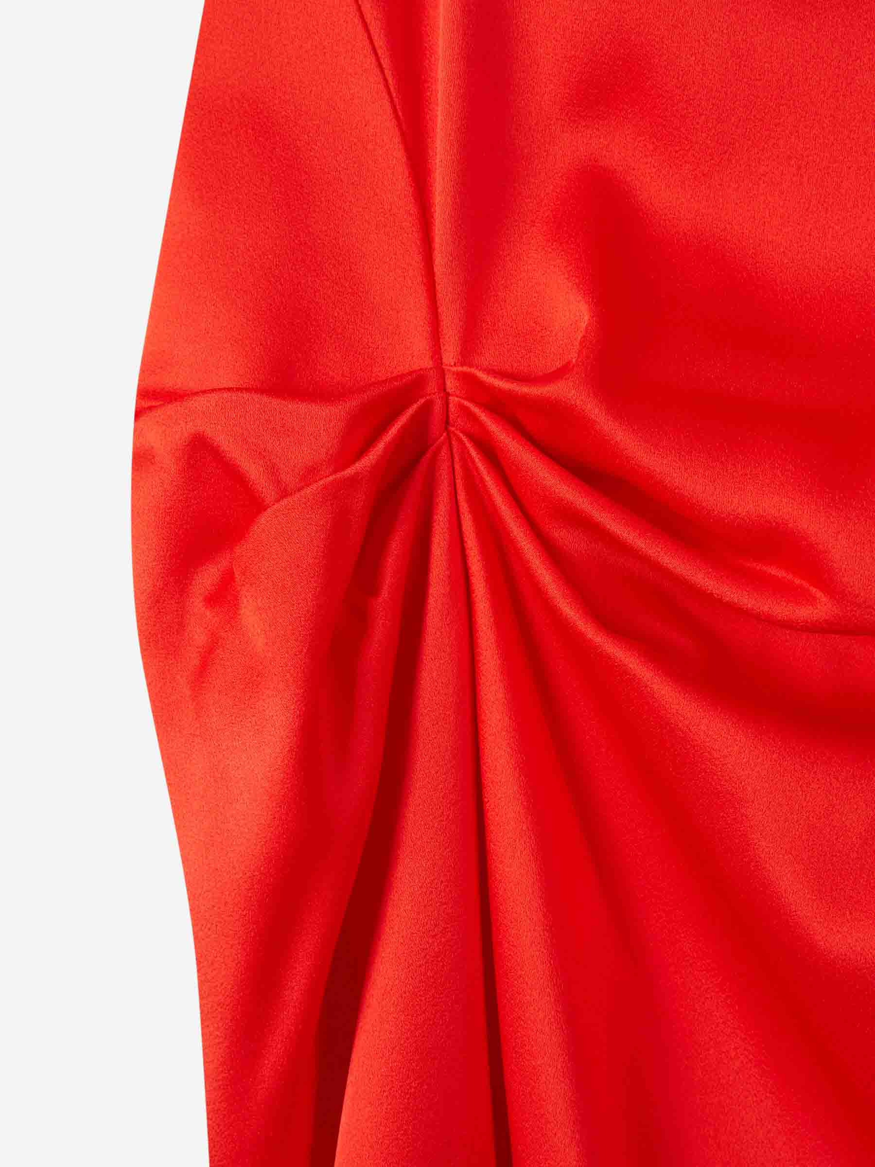 Outlet online Victoria Beckham Mujer Vestido Satén Midi color Rojo sku 721-000662 01 - Foto 4