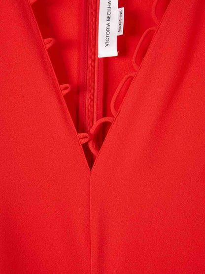 Outlet online Victoria Beckham Mujer Vestido color Verde Oscuro sku 721-000663 01 - Foto 3