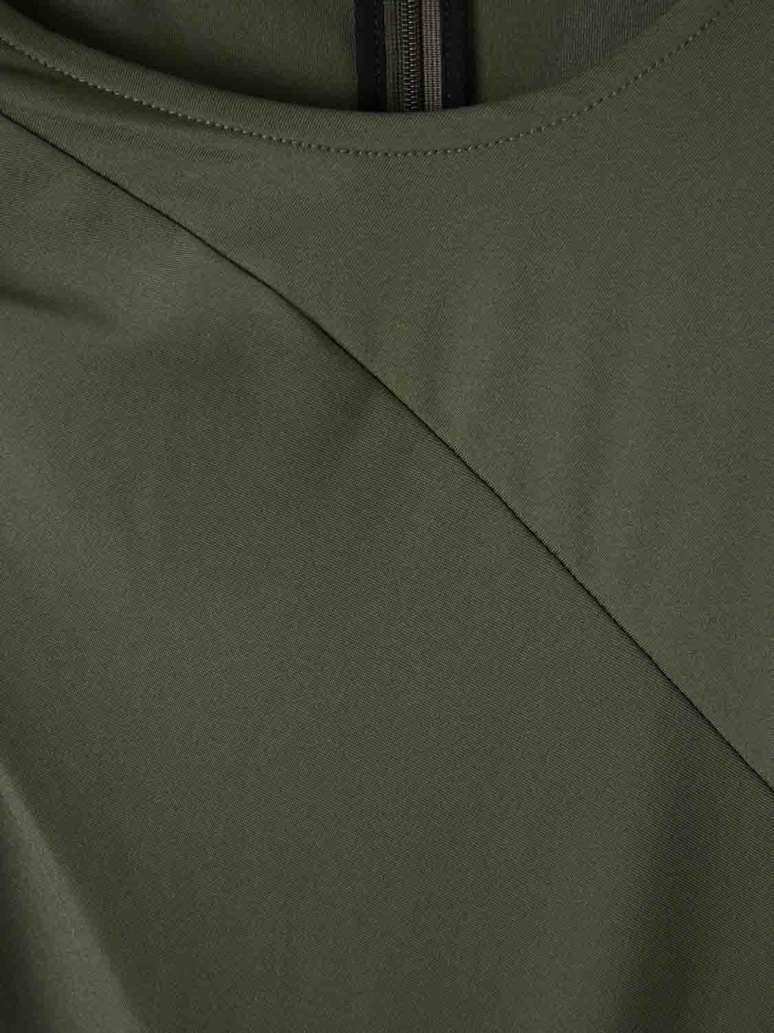 Outlet online Victoria Beckham Mujer Vestido Asimétrico Drapeado color Verde Militar sku 721-000664 01 - Foto 3