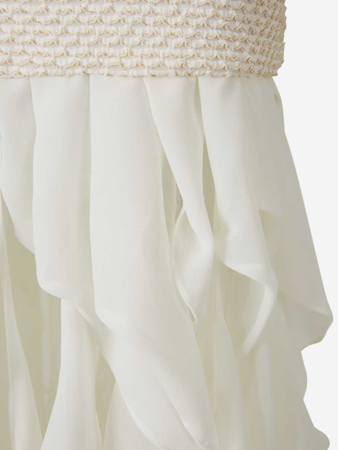 Outlet online PatBo Mujer Vestido Maxi Malla Gavea color Blanco sku 721-000665 01 - Foto 4