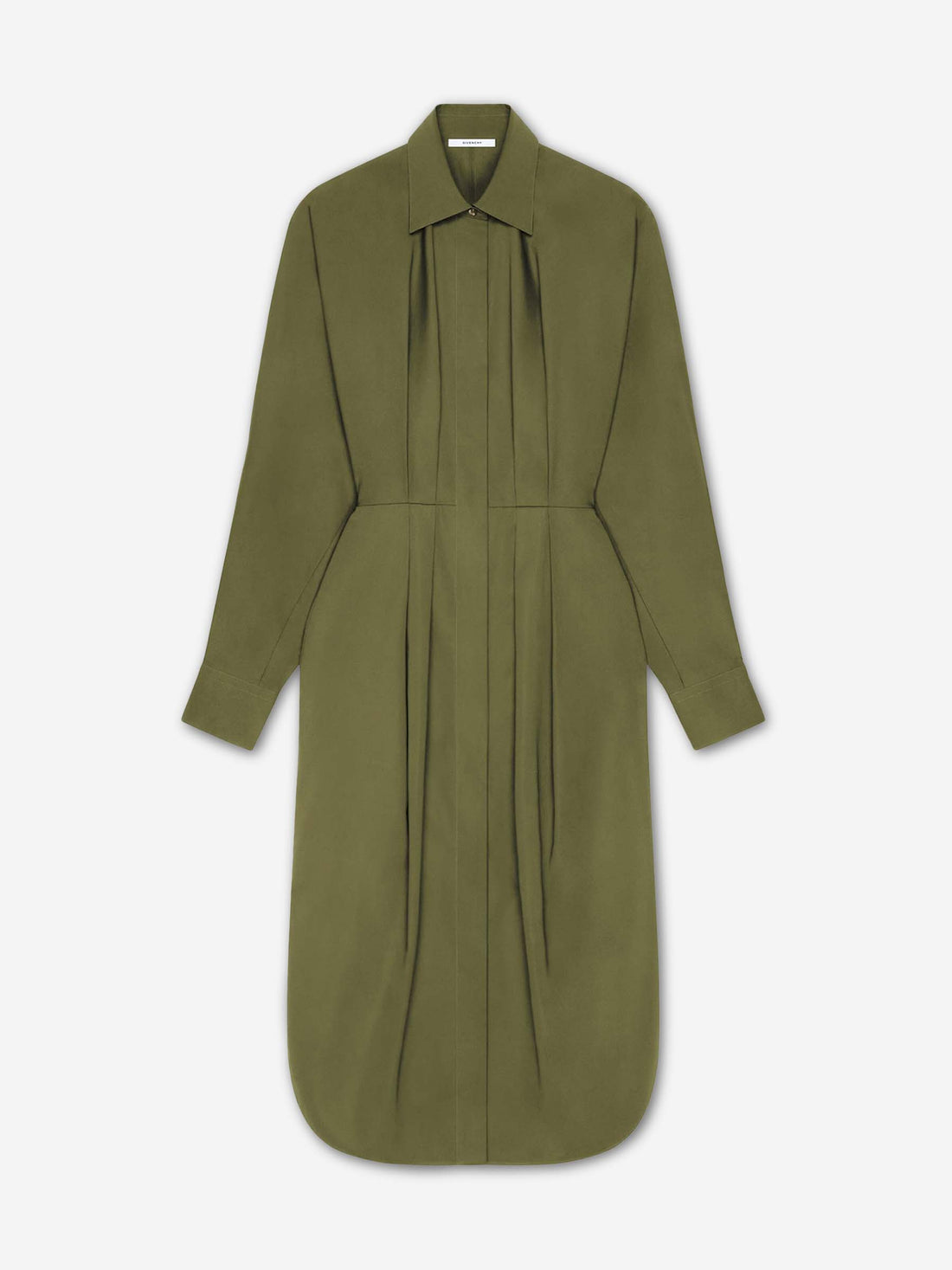 Outlet online Givenchy Mujer Vestido Midi Camisero color Verde Militar sku 721-000690 01 - Foto 1