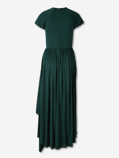 Outlet online Givenchy Mujer Vestido Maxi Drapeado color Verde Jungla sku 721-000692 01 - Foto 2