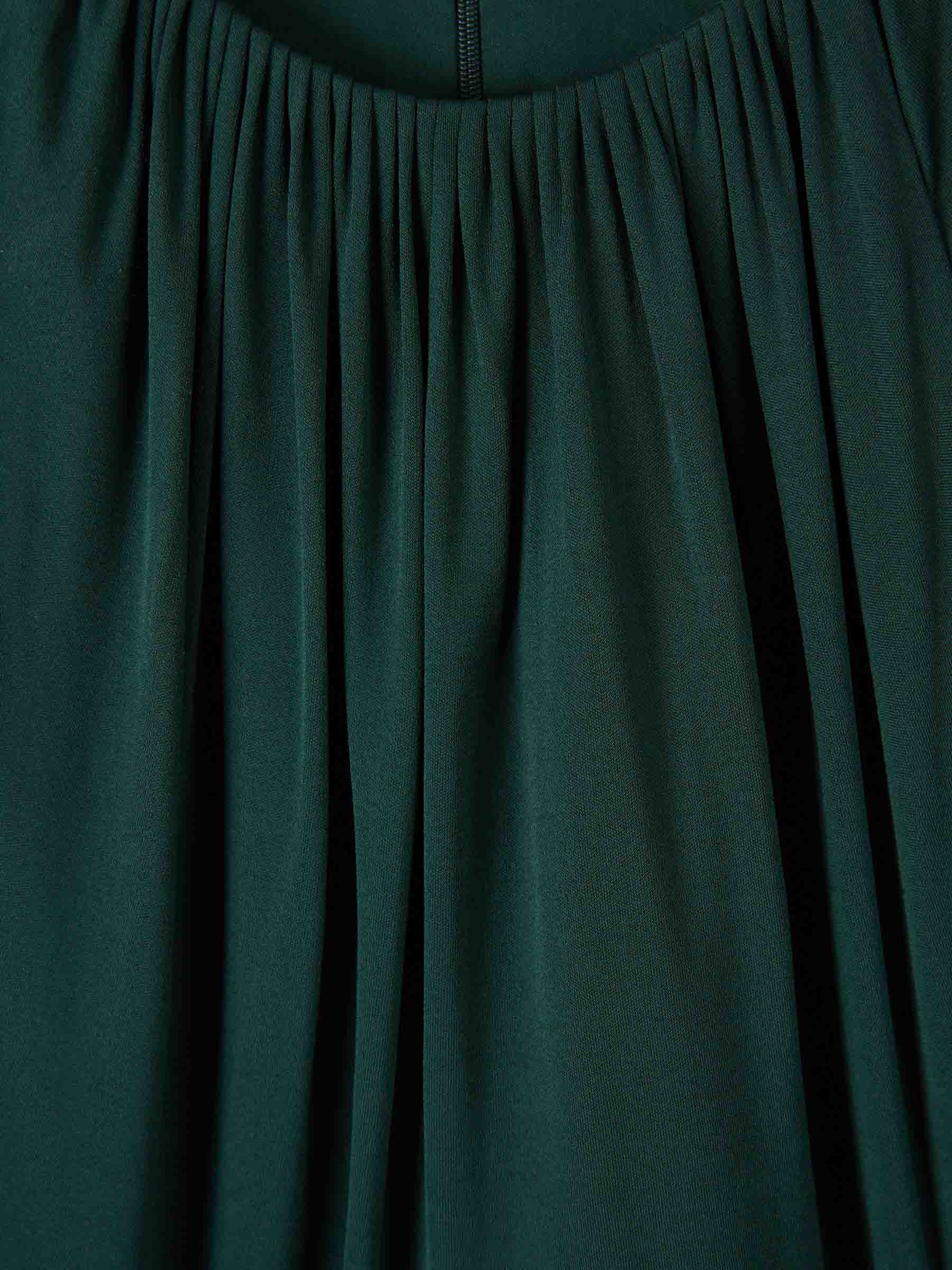 Outlet online Givenchy Mujer Vestido Maxi Drapeado color Verde Jungla sku 721-000692 01 - Foto 3