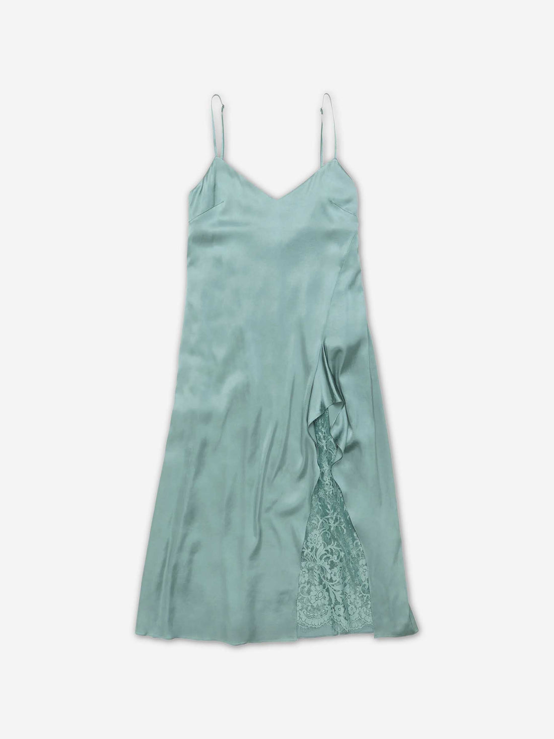 Acne Studios Mujer Barcelona Vestido Midi satin color Verde Turquesa sku 721-000693 01 - Foto 1