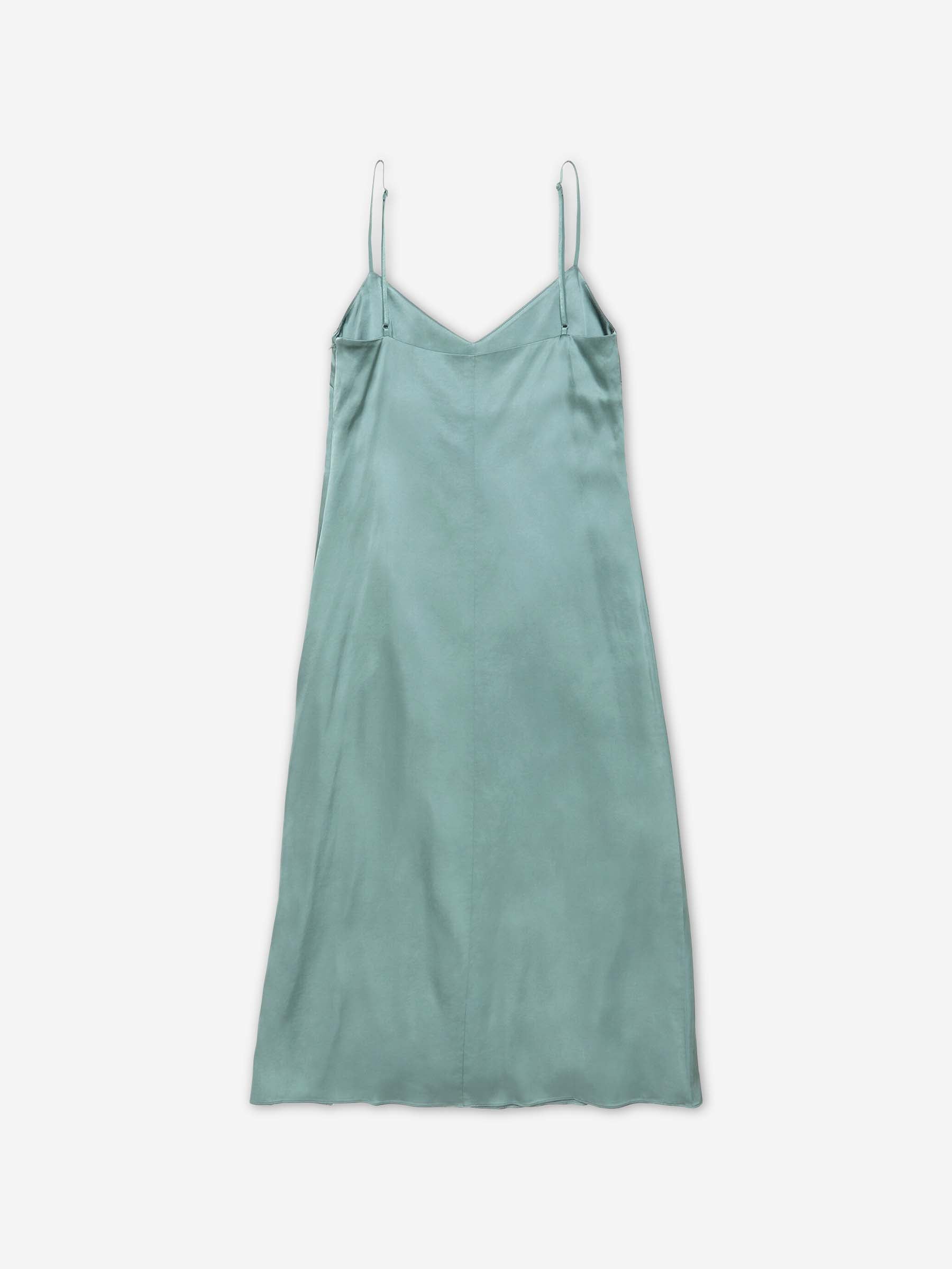 Acne Studios Mujer Barcelona Vestido Midi satin color Verde Turquesa sku 721-000693 01 - Foto 3