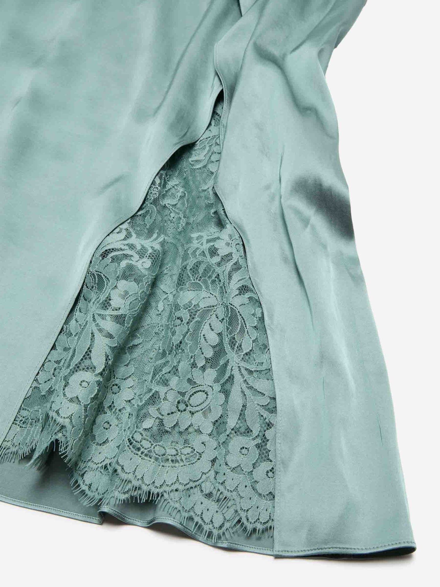 Acne Studios Mujer Barcelona Vestido Midi satin color Verde Turquesa sku 721-000693 01 - Foto 5