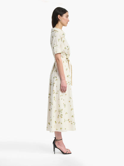 Outlet online Altuzarra Mujer Vestido Midi Lydia color Crema sku 721-000702 01 - Foto 3