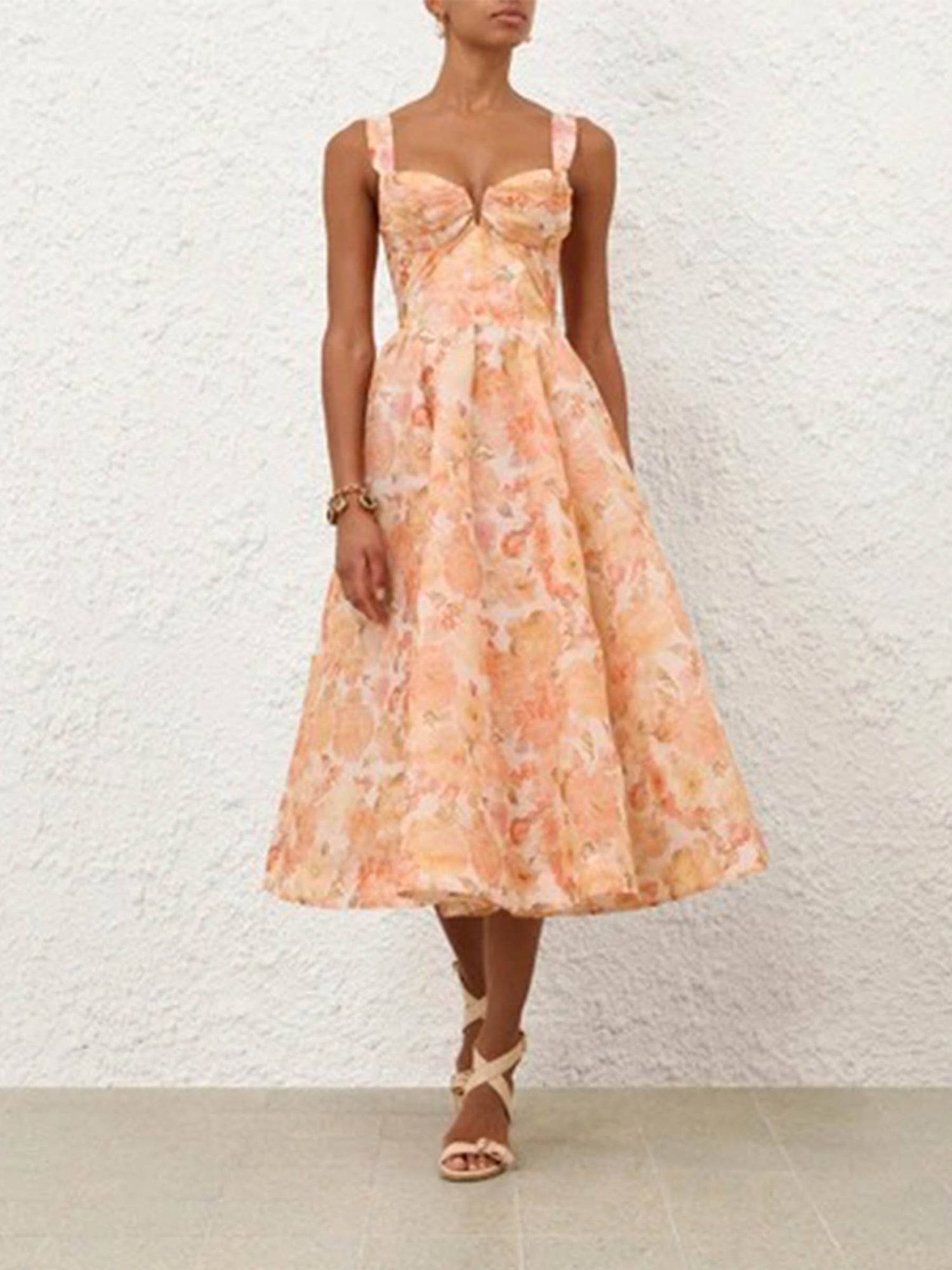 Outlet online Zimmermann Mujer Vestido Midi Rebellion color Floral sku 721-000711 01 - Foto 2