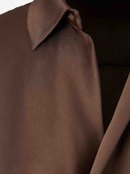 Outlet online Simkhai Mujer Vestido Midi Asimétrico color Marrón sku 721-000715 01 - Foto 3