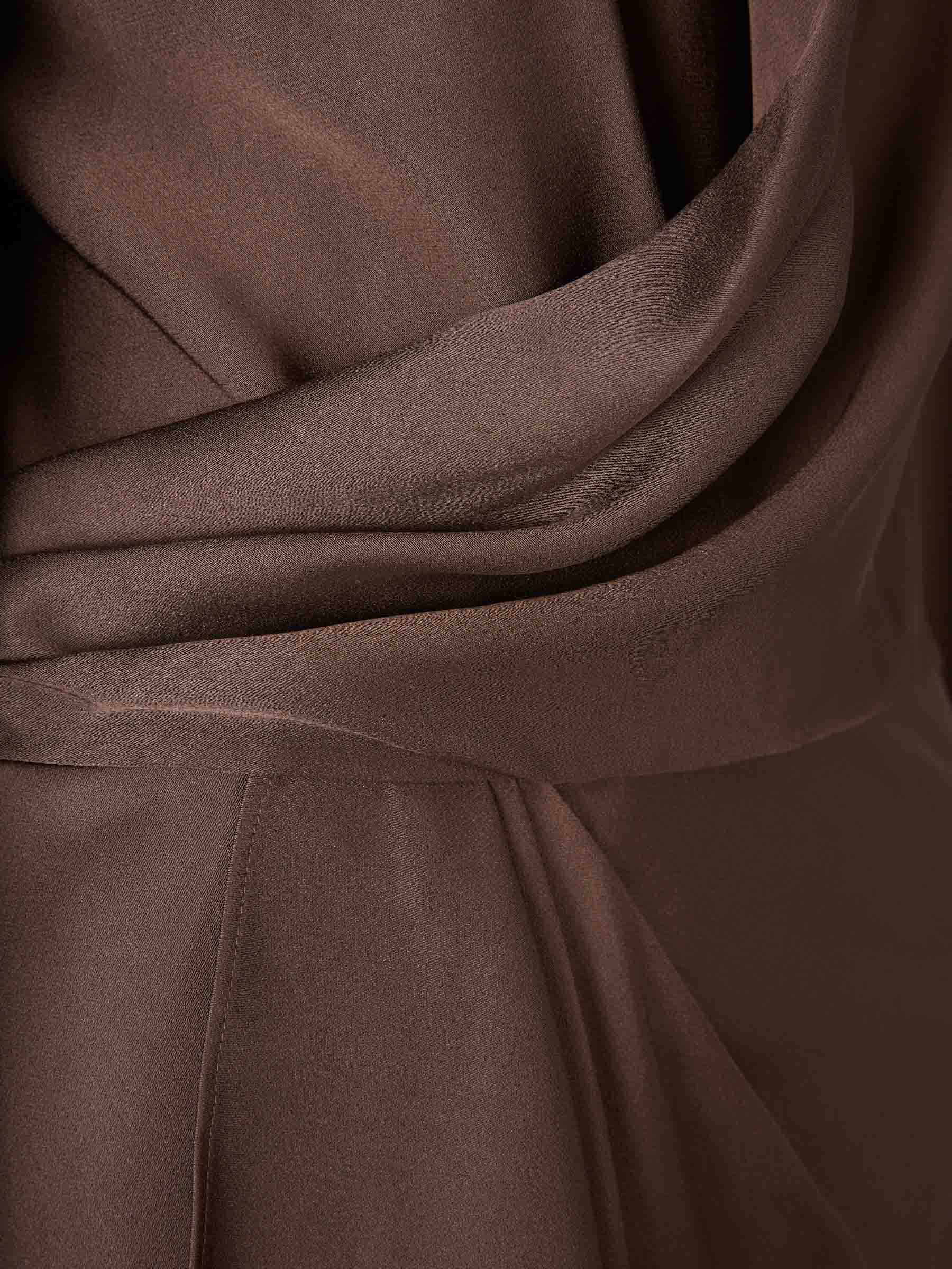 Outlet online Simkhai Mujer Vestido Midi Asimétrico color Marrón sku 721-000715 01 - Foto 4