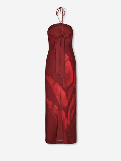 Andres Otalora Mujer Barcelona Vestido Maxi Costera color Burdeos sku 721-000723 01 - Foto 2