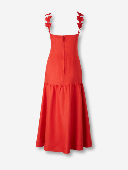 Outlet online Andres Otalora Mujer Vestido Maxi Ser Arte color Rojo sku 721-000725 01 - Foto 2