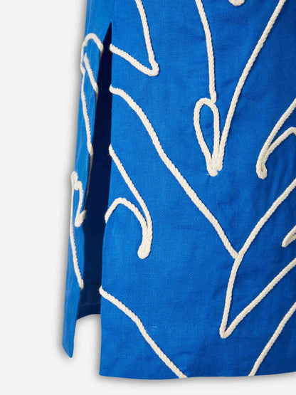 Outlet online Andres Otalora Mujer Vestido Midi Inoportuna color Azul sku 721-000727 01 - Foto 5