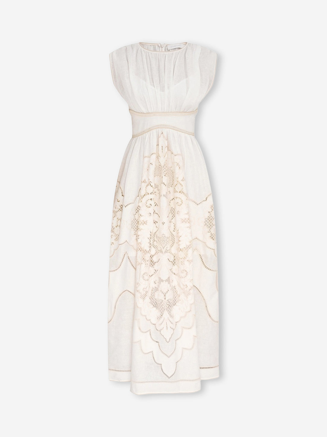Outlet online Zimmermann Mujer Vestido Midi Daylight color Crema sku 721-000733 01 - Foto 1