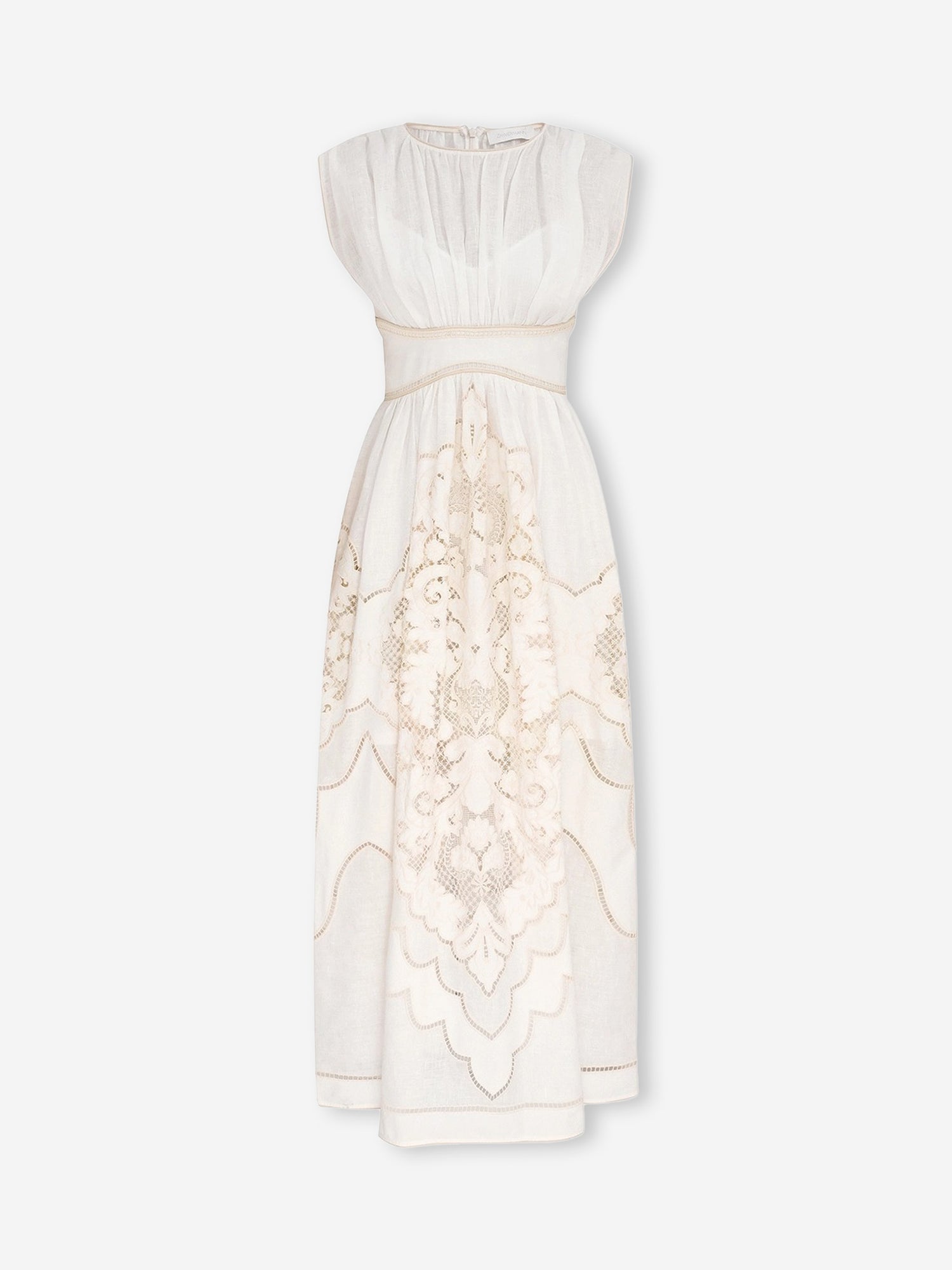 Outlet online Zimmermann Mujer Vestido Midi Daylight color Crema sku 721-000733 01 - Foto 1