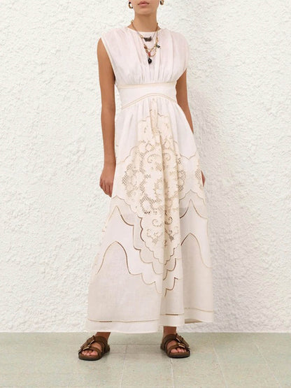 Outlet online Zimmermann Mujer Vestido Midi Daylight color Crema sku 721-000733 01 - Foto 2