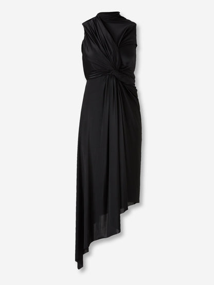 Outlet online Balenciaga Mujer Vestido Midi Drapeado color Negro sku 721-000737 01 - Foto 1