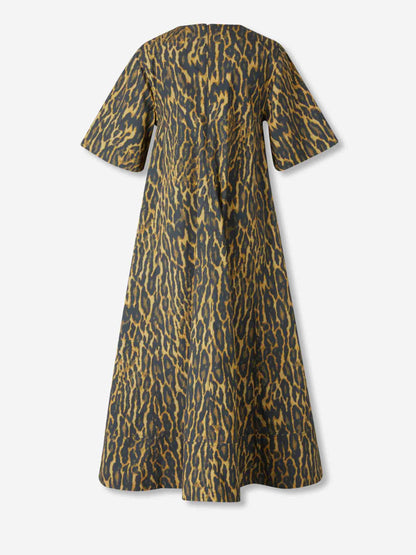 Outlet online Ganni Mujer Vestido Midi Leopardo color Leopardo sku 721-000760 00 - Foto 2