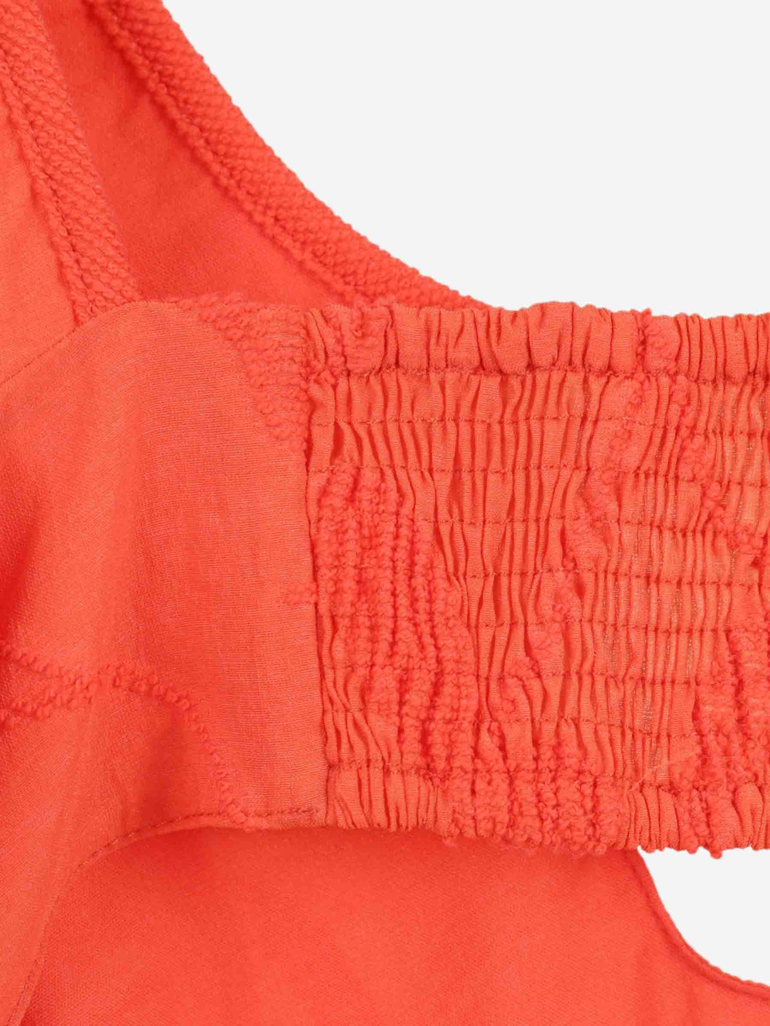 Outlet online Simkhai Mujer Vestido Midi Bordados color Naranja sku 721-000790 01 - Foto 4