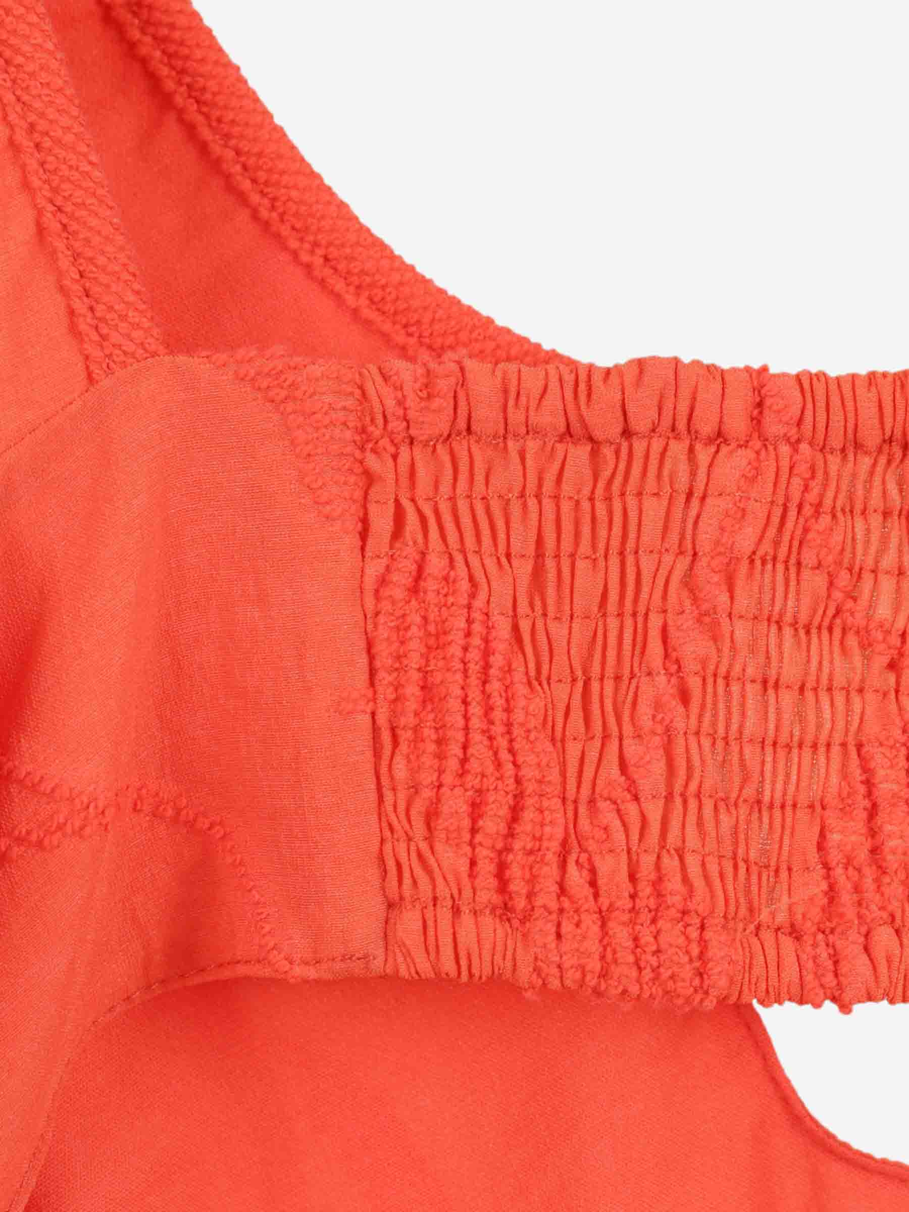 Outlet online Simkhai Mujer Vestido Midi Bordados color Naranja sku 721-000790 01 - Foto 4