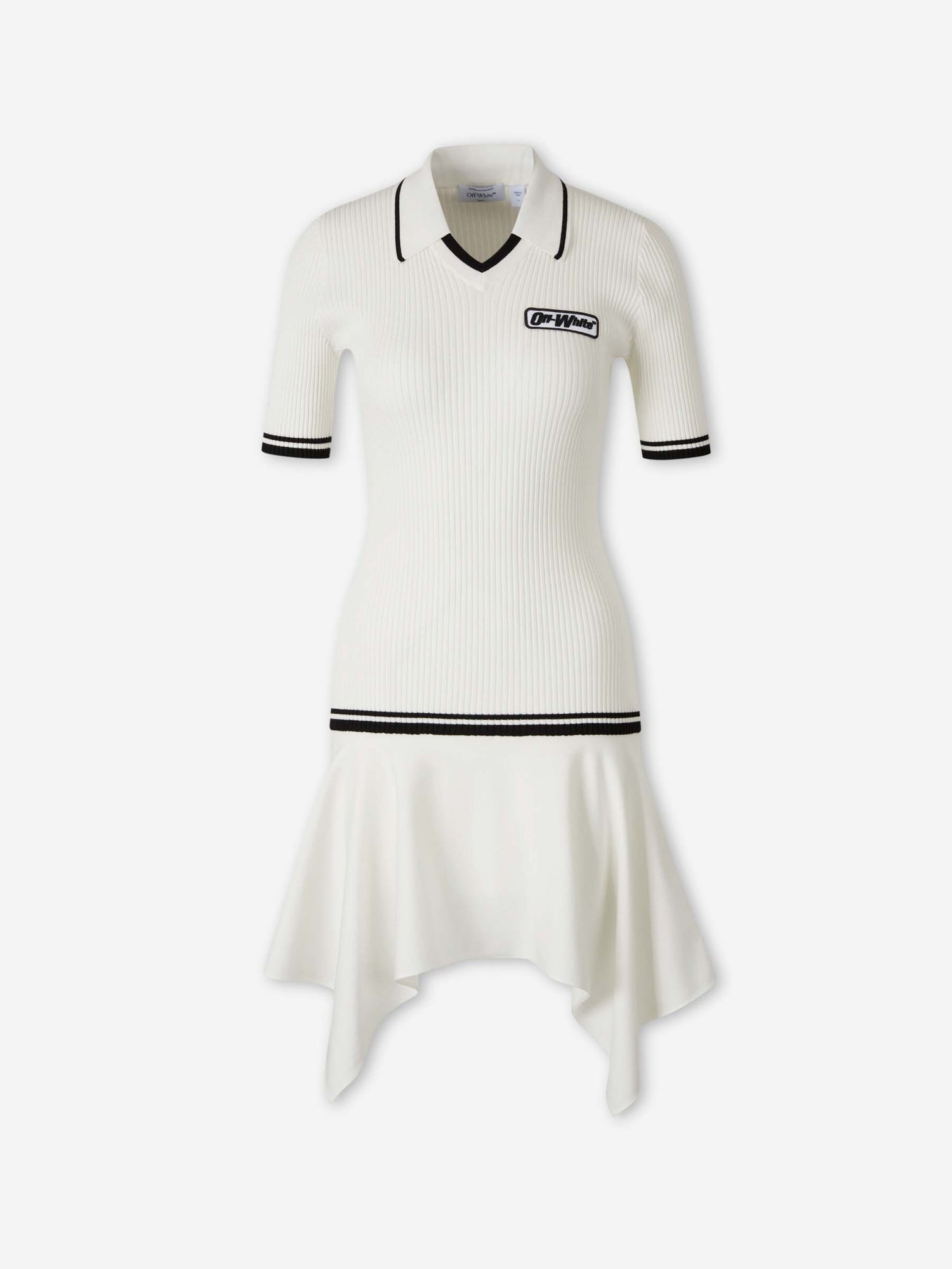 Off-White Mujer Barcelona Vestido Mini Punto color Blanco sku 721-000796 01 - Foto 1