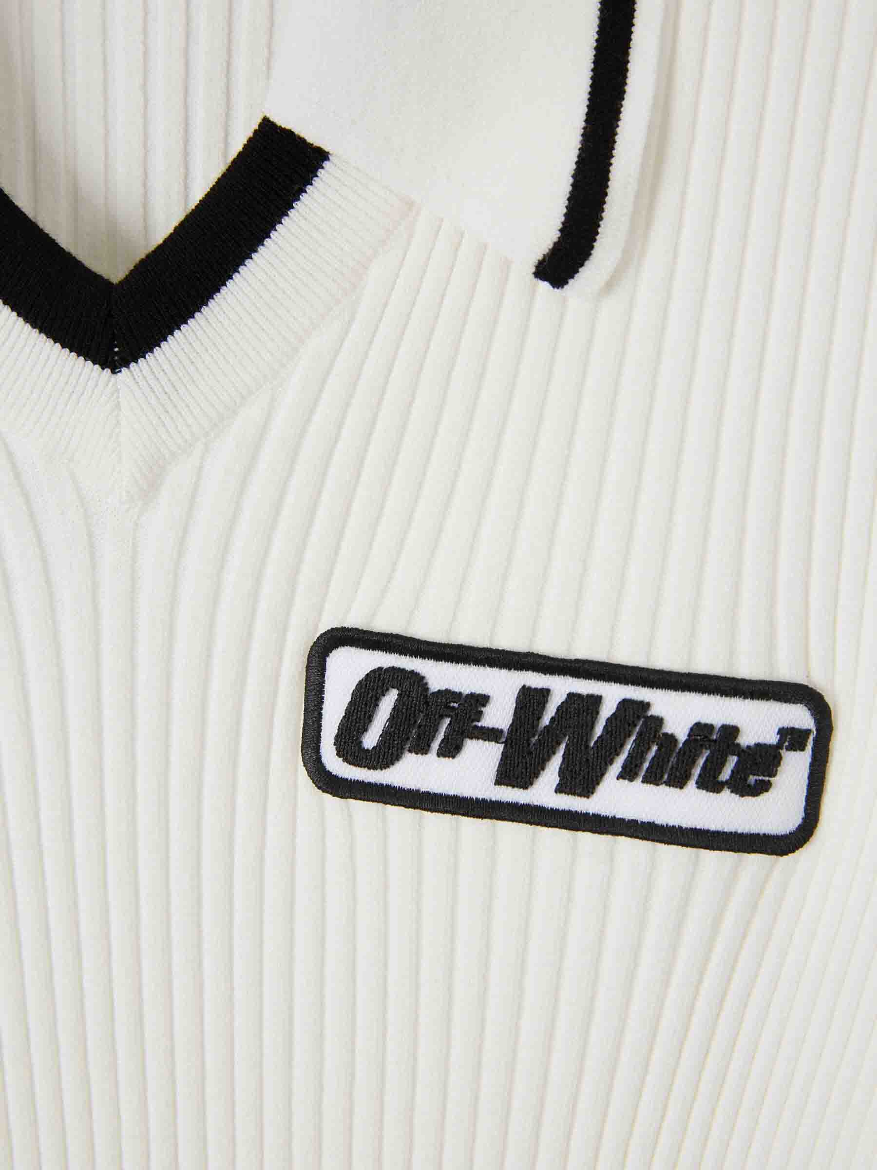 Off-White Mujer Barcelona Vestido Mini Punto color Blanco sku 721-000796 01 - Foto 4